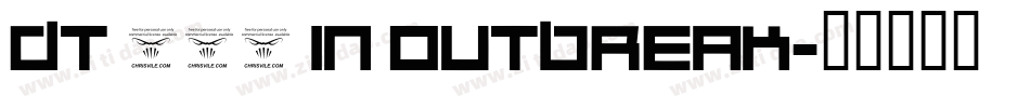DT 104 in outbreak字体转换